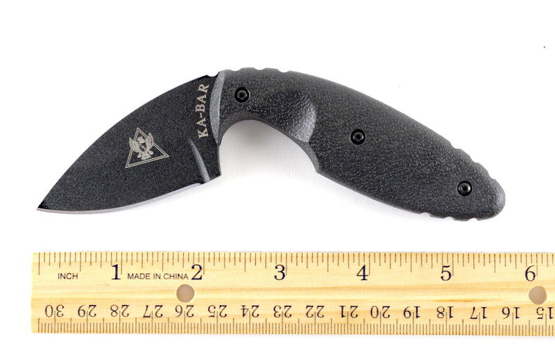 KA-BAR TDI Law Enforcement Knife, 2.31" Plain Blade, Zytel Handle - 1480