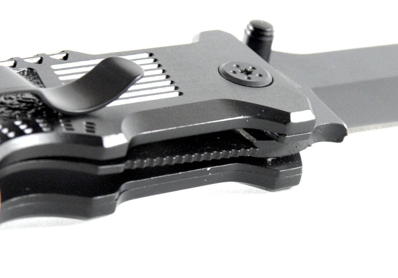 Smith & Wesson Border Guard 2, 4.4" Tanto Blade, Aluminum Handle with Trac-Tec Inserts