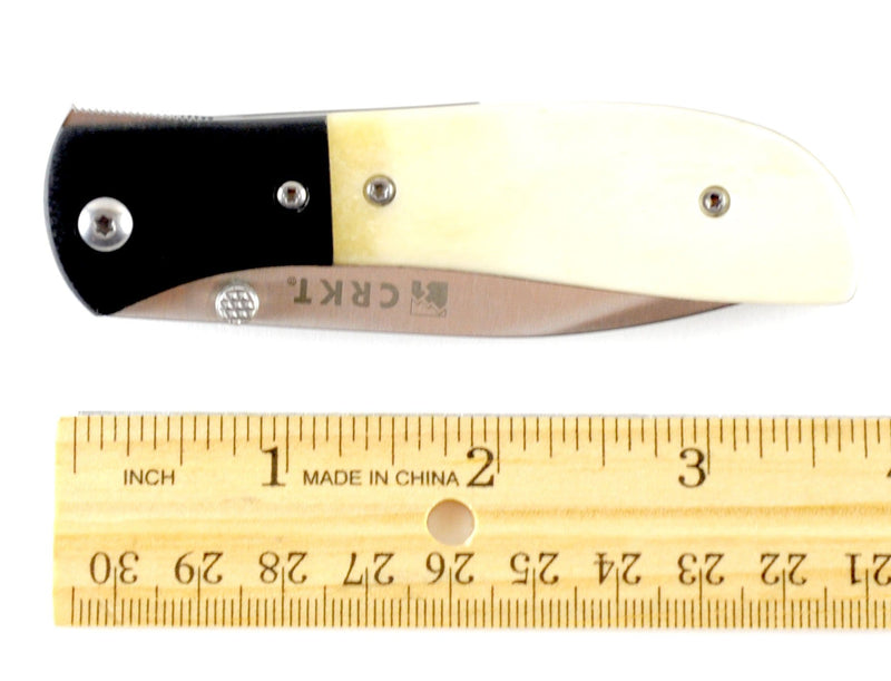 Columbia River (CRKT) M4-02 Carson White Bone Single Blade Pocket Knife