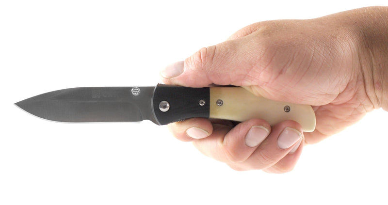 Columbia River (CRKT) M4-02 Carson White Bone Single Blade Pocket Knife