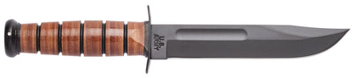 KA-BAR US Army 7" Tactical Knife with Brown Leather Sheath