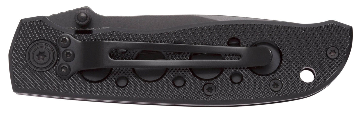 Smith & Wesson Bullseye Extreme OPS, 3.2" Combo Blade, Black Aluminum Handle - CK5TBS