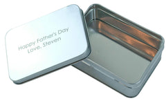 Laser Engraved Rectangular Gift Tin