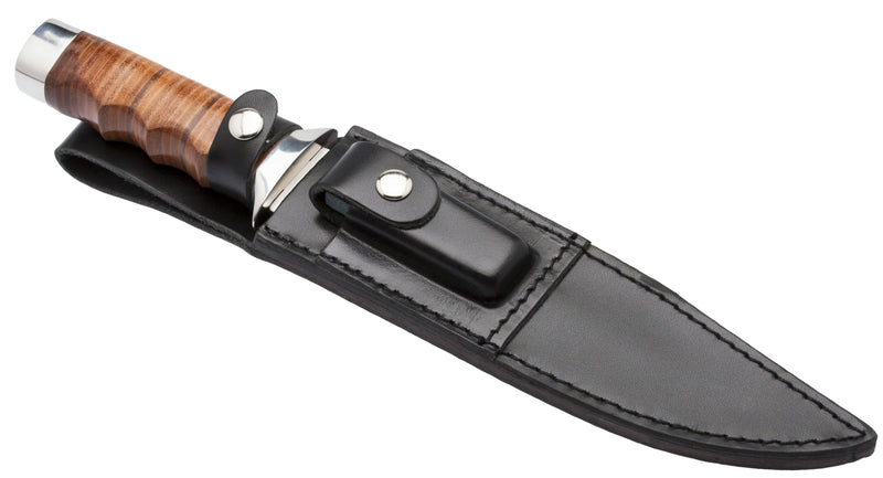 Magnum by Boker Giant Bowie with Leather Handle, Plain