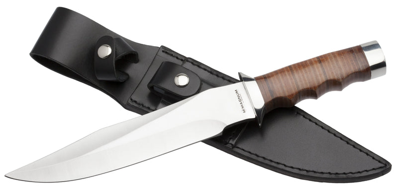 Magnum by Boker Giant Bowie with Leather Handle, Plain