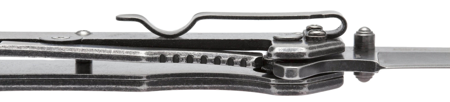 Kershaw Lifter Assisted Flipper, 3.5" 4Cr14 Steel Blade, SS Handles, BlackWash Finish - 1302BW