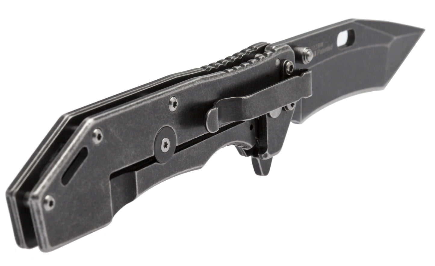 Kershaw Lifter Assisted Flipper, 3.5" 4Cr14 Steel Blade, SS Handles, BlackWash Finish - 1302BW