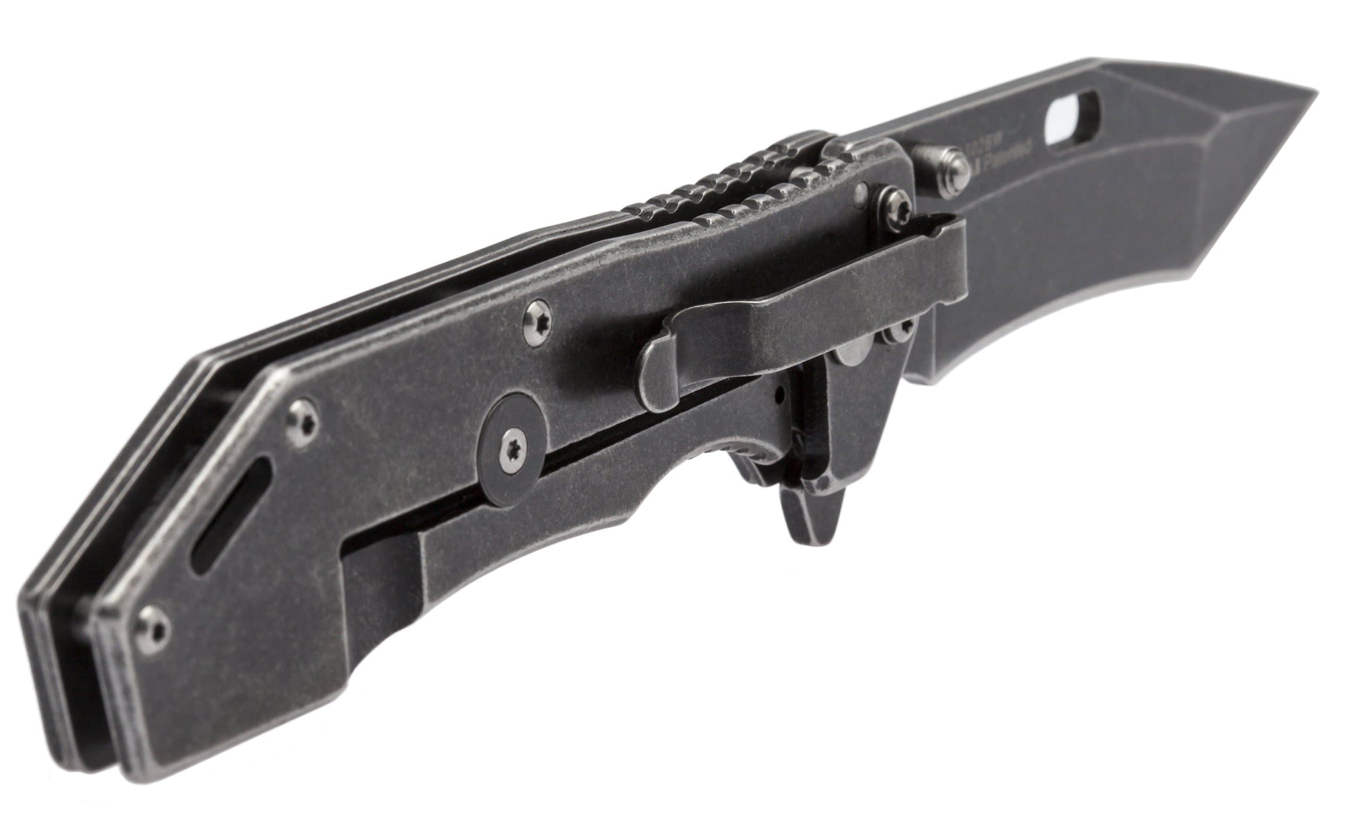 Kershaw Lifter Assisted Flipper, 3.5" 4Cr14 Steel Blade, SS Handles, BlackWash Finish - 1302BW