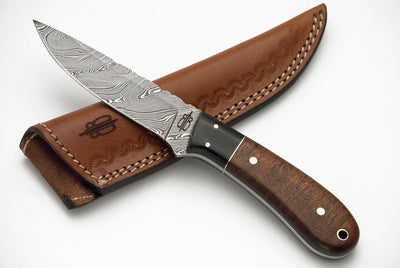 Buck N Bear Custom Handmade Damascus Fixed Blade Spear Knife