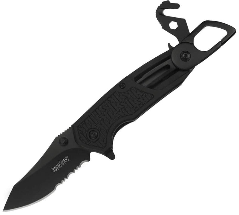 Kershaw Funxion EMT Rescue Knife, 3" Black Blade, GFN Handle - 8100