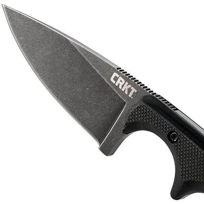 CRKT Minimalist, 2.16" Black Drop Point Blade, G10 Handle, Sheath - 2384K