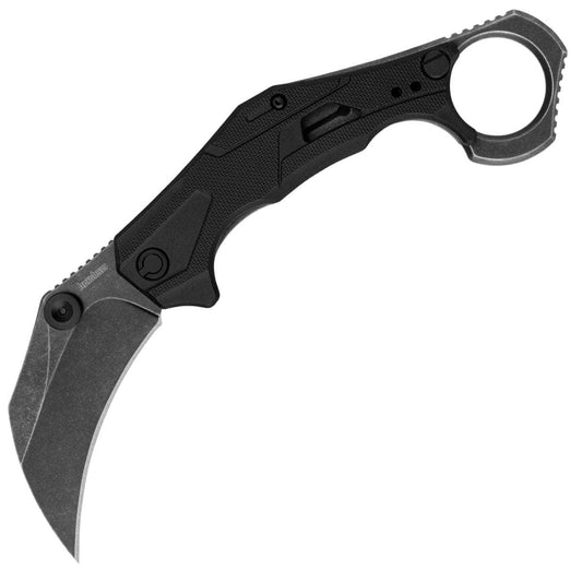 Kershaw Outlier, 2.6" BlackWash Karambit Assisted Blade, GRN Handle - 2064