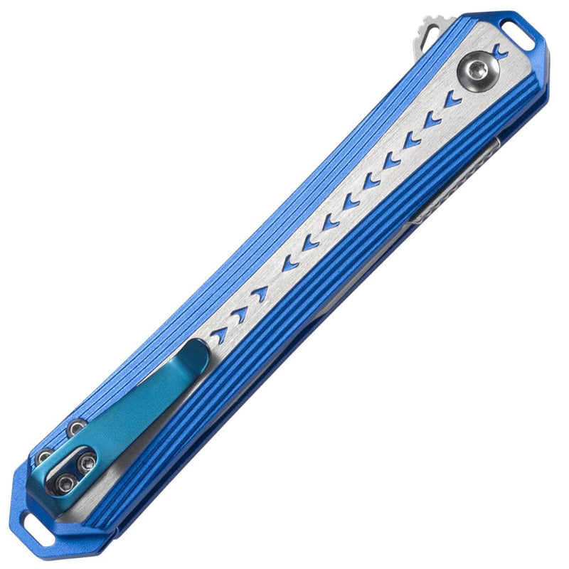 CRKT Stickler, 3.38" Assisted Blade, Blue Aluminum Handle - 6710