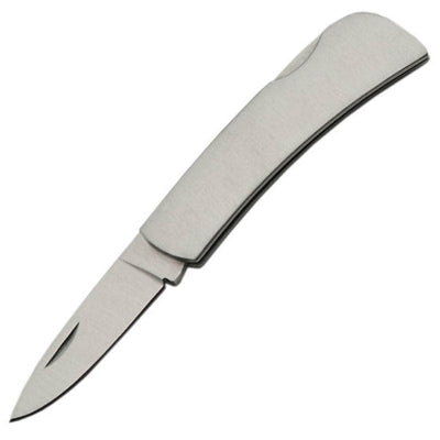 Rite Edge Pocket Knife, 2.5" Closed, Stainless Steel Handle