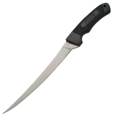 Rite Edge Fish Fillet Knife, 12" Overall Length, Rubber Grip Handle, Sheath
