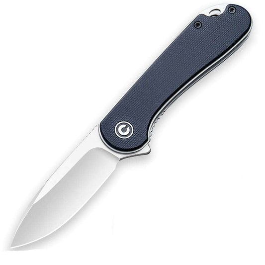 CIVIVI Elementum, 2.96" D2 Satin Blade, Black G10 Handle - C907A