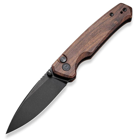 CIVIVI Altus, 2.97" Black Blade, Cuibourtia Wood Handle - C20076-3