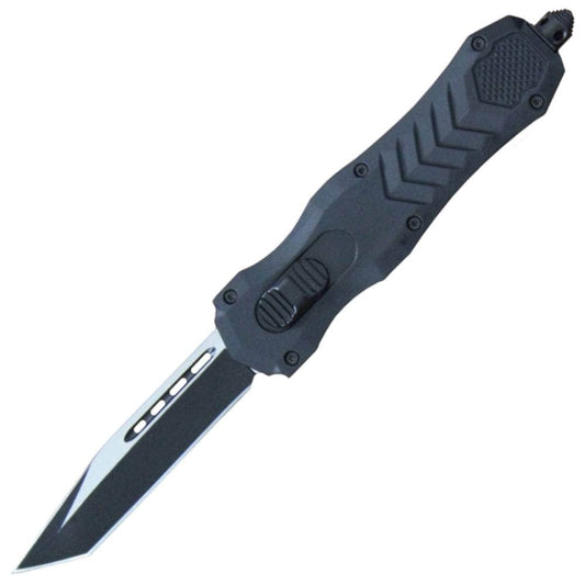 Delta Force HD OTF, 3.75" Two-Tone Tanto Blade, Zinc Alloy Handle - DFHDBKT