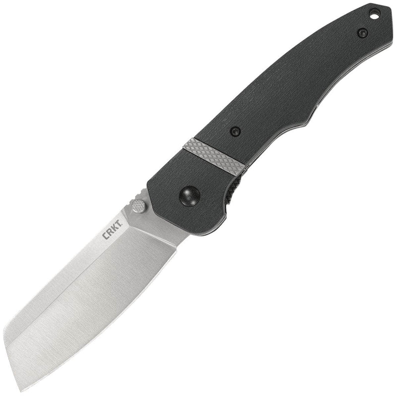CRKT Ripsnort II, 3.48" Cleaver Blade, GRN/Steel Handle - 7271