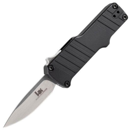 Hogue HK Micro Incursion Auto OTF, 1.95" 154CM Blade, Black Aluminum Handle - 54030