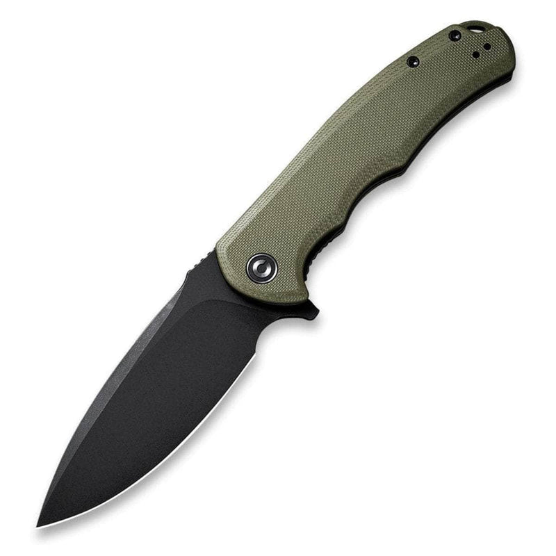 CIVIVI Praxis, 3.75" Black Stonewashed Blade, OD Green G10 Handle - C803F