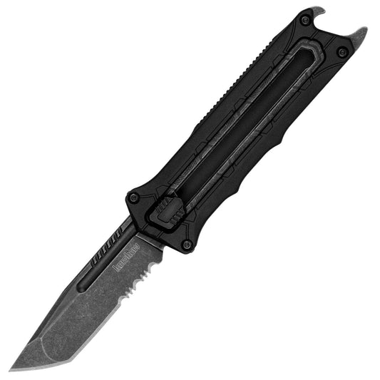 Kershaw Interstellar, 2.7" Manual OTF Serrated Tanto Blade, GFN Handle - 1195