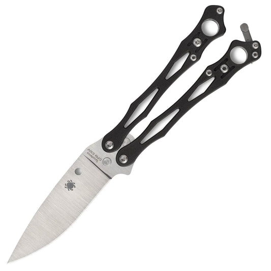 Spyderco Smallfly 2, 3.37" S30V Drop Point Blade, Black G10 Handle - B02GP2