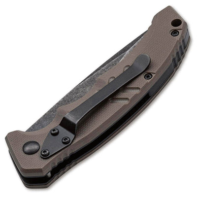Boker Plus Intention II Automatic, 3.15" D2 Black Blade, Coyote G10 Handle - 01BO483