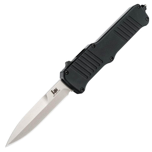 HK Incursion OTF Automatic, 3.9" Bayonet Blade, Black Aluminum Handle - 54090