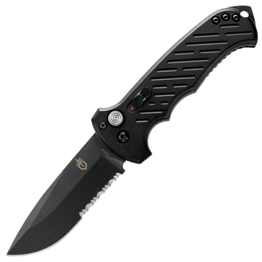 Gerber 06 Auto, 3.8" Serrated Drop Point S30V Blade, Aluminum Handle - 30-000377