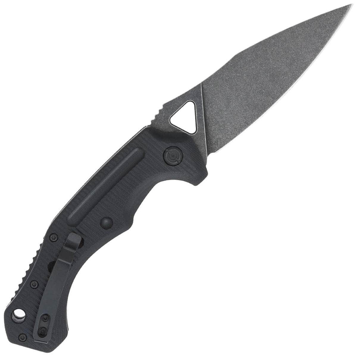 CobraTec Black Ryker, 3.75" Auto D2 Blade, Black G10 Handle - BAFRYK