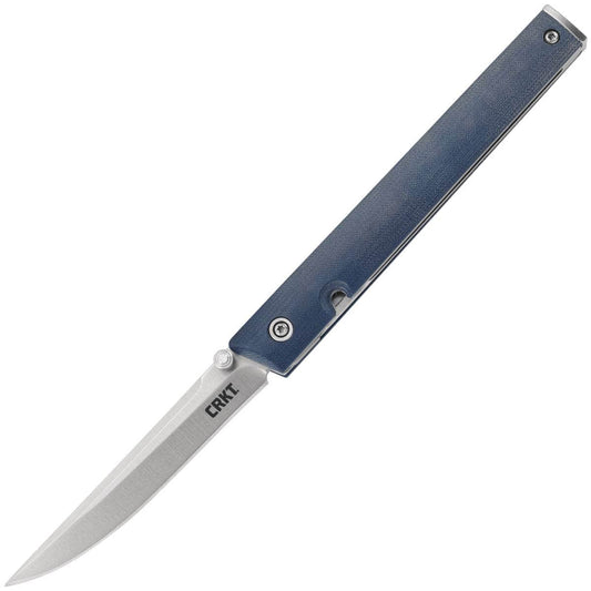 CRKT CEO, 3.11" S35VN Blade, Blue Linen Micarta Handle - 7096BLS35