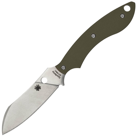 Spyderco Stok, 2.95" Drop Point Blade, Green G10 Handle - FB50GPOD