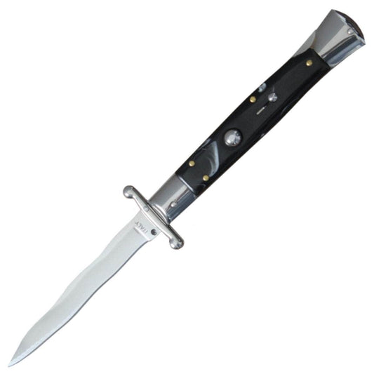 Delta Force Milano 10" Swinguard Automatic, 4.2" Kris Blade, Acrylic Handle