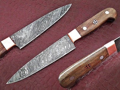 White Deer Forged Paring Knife Pro Chef Cutlery Damascus Steel 1095 HC