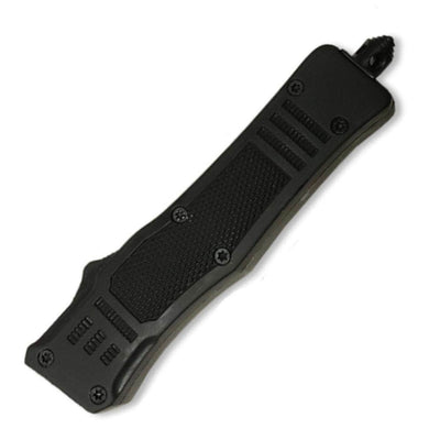 Black OTF Knife, 2.75" Spear Point Blade, Comfort Grip Handle - MOTF11-BK