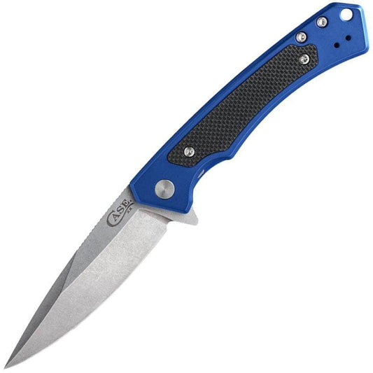 Case Marilla, 3.4" S35VN Blade, Blue Aluminum Handle - 25882