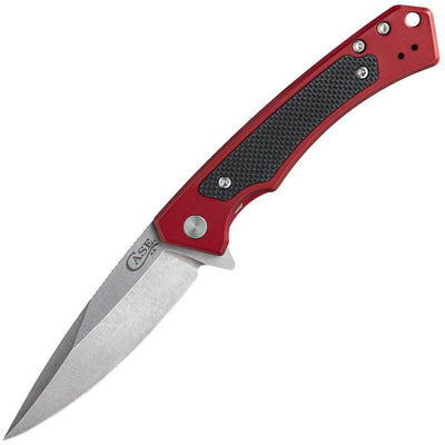 Case Marilla, 3.4" S35VN Blade, Red Aluminum Handle - 25882