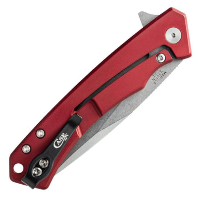 Case Marilla, 3.4" S35VN Blade, Red Aluminum Handle - 25882