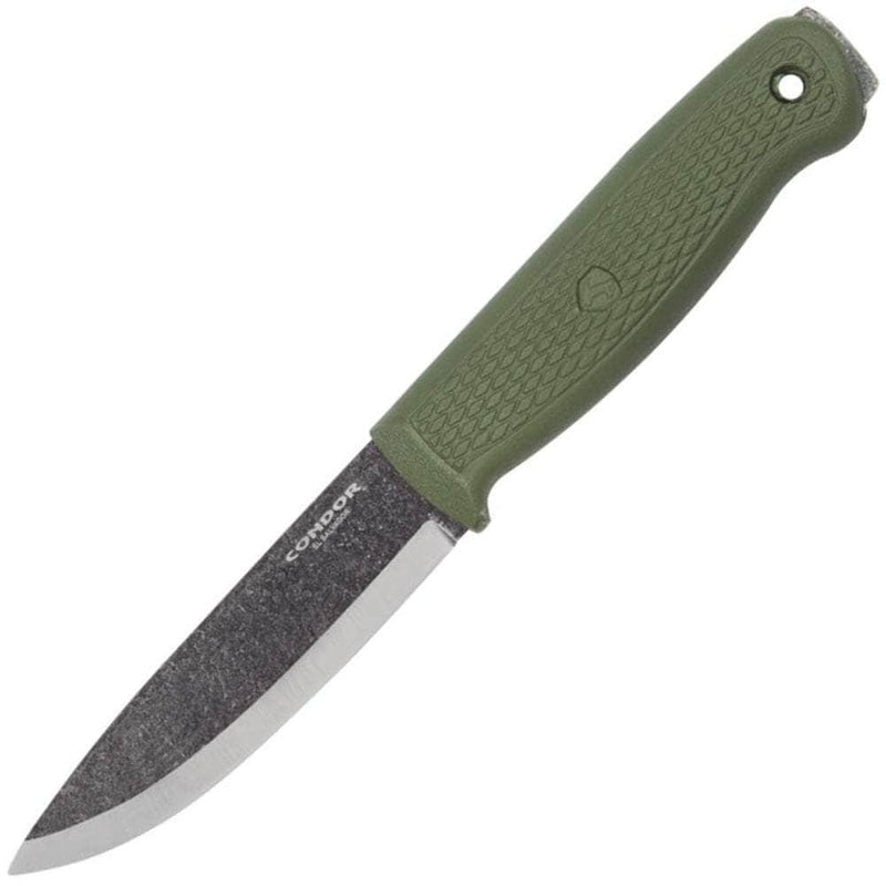 Condor Terrasaur, 4.25" Blade, Army Green Handle, Sheath - CTK3943-4.1