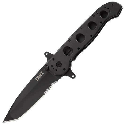 CRKT Special Forces M16-14SF, 4" Combo Edge Blade, Black Aluminum Handle