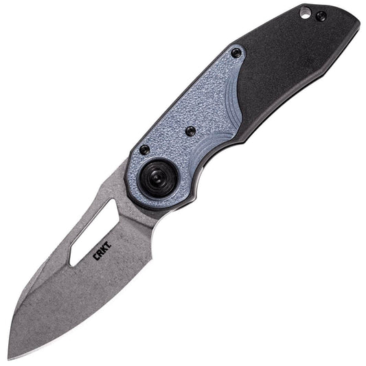 CRKT Attaboy, 2.73" Assisted D2 Steel Blade, Black/Blue GRN Handle - 5410