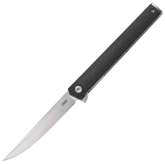 CRKT CEO Flipper, 3.35" AUS8 Blade, Black GRN Handle - 7097