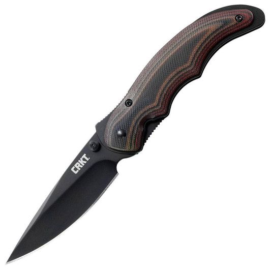 CRKT Endorser, 3.18" Black Assisted Blade, G10 Handle - 1105K