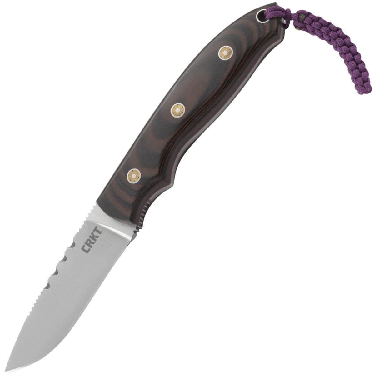 CRKT Hunt'N Fisch, 3.01" Blade, Multicolored G10 Handle, Sheath - 2861