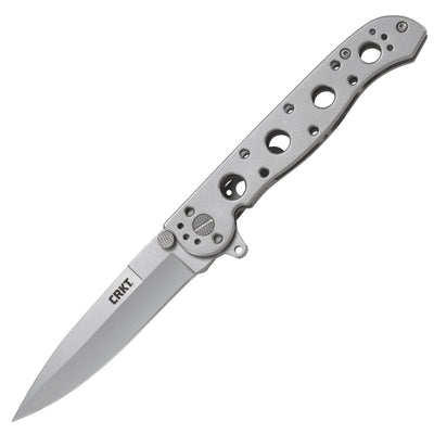 CRKT M16-03SS Carson, 3.54" Spear Blade, Stainless Steel Handle