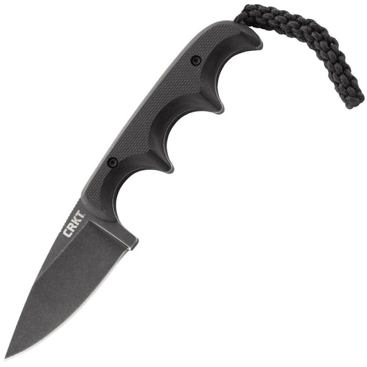 CRKT Minimalist, 2.16" Black Drop Point Blade, G10 Handle, Sheath - 2384K