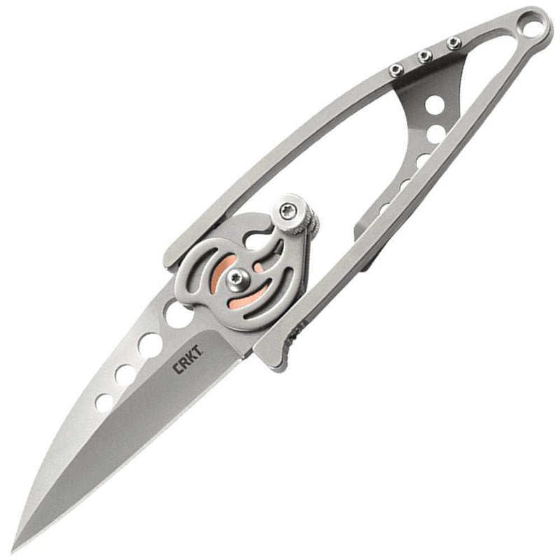 CRKT Snap Lock, 2.5" Plain Blade, Stainless Steel Handle - 5102N