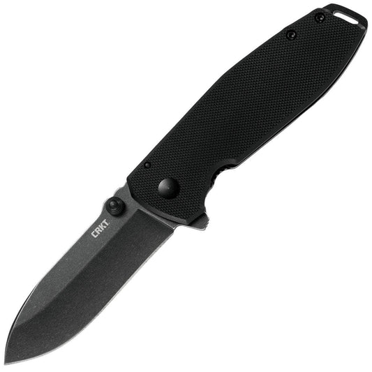 CRKT Squid XM, 2.95" D2 Black Blade, Black G10/Steel Handle - 2495K