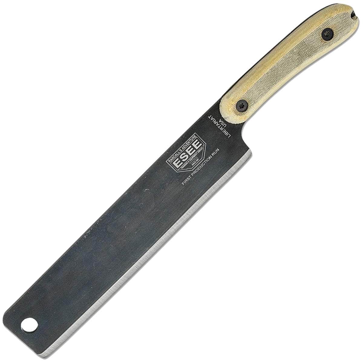 ESEE Libertariat USA, 9" 1095 Machete Blade, Micarta Handle, Canvas Sheath